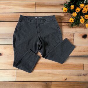 Old Navy Womens Curvy Pixie Pants Size 18 Petite Charcoal Gray Cotton Stretch